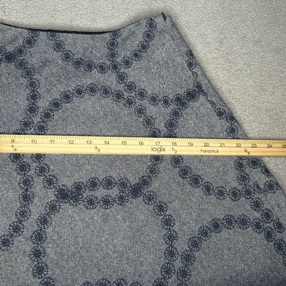 Boden Skirt Womens 6R Wool Blend Full A Line Embroidered Circles Classic